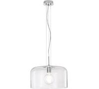 Luce Ambiente e Design Luz de techo de vidrio transparente 35 cm.