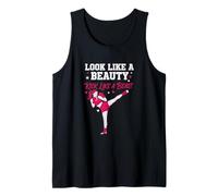 Luce como Beauty Kick Like Beast Kickboxing Girl Camiseta sin Mangas