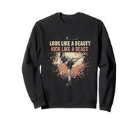 Luce como Beauty Kick Like Beast Kickboxing Girl Sudadera