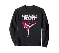 Luce como Beauty Kick Like Beast Kickboxing Girl Sudadera
