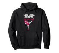 Luce como Beauty Kick Like Beast Kickboxing Girl Sudadera con Capucha