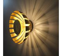 Luce Design Lámpara Pared LED Deckenleuchte Flare Gold 35 cm 24W 2200lm Warmweiß