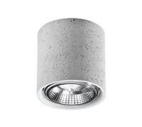 Luce di soffitto Cullo calcestruzzo L: 14, B: 14, H: 11, GU10, dimmable