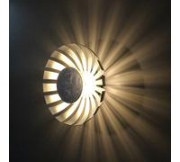 Luce Diseño LED Aplique Lámpara Techo Flare Plata Ø35cm 24W 2200lm Blanco Cálido [EEK: F]