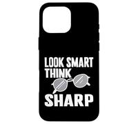 Luce inteligente piensa en gafas afiladas Carcasa para iPhone 16 Pro Max