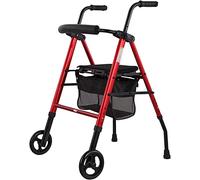 LUCEAE Andador con Ruedas Plegable con Asiento y Bolsa, Altura Ajustable y Movilidad, Andador Ligero para Adultos con Ruedas para Ancianos y Personas Mayores (Color : C)