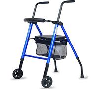 LUCEAE Andador con Ruedas Plegable con Asiento y Bolsa, Altura Ajustable y Movilidad, Andador Ligero para Adultos con Ruedas para Ancianos y Personas Mayores (Color : B)