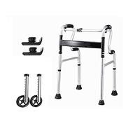 LUCEAE Andador para Adultos Andadores Plegables para Ancianos Ligeros de Aleación de Aluminio, Andador con Asiento, Ruedas, Ayuda a la Movilidad para Ancianos, Altura Ajustable (Color : C)