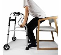 LUCEAE Andador para Ancianos Andador Plegable con Altura Ajustable, con Andador con Ruedas, para Personas Mayores Andador de Pie (Color : Walker with 2 Wheels)