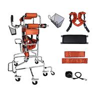 LUCEAE Andadores Andador for Adultos Multifuncional 8 Ruedas con Asiento Acolchado Frenos con Llave Andar de pie Apoplejía Hemiplegia Equipo de rehabilitación (Color : A: Man)