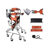 LUCEAE Andadores Andador for Adultos Multifuncional 8 Ruedas con Asiento Acolchado Frenos con Llave Andar de pie Apoplejía Hemiplegia Equipo de rehabilitación (Color : B:Woman)