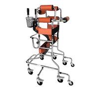 LUCEAE Andadores Andador for Adultos Multifuncional 8 Ruedas con Asiento Acolchado Frenos con Llave Andar de pie Apoplejía Hemiplegia Equipo de rehabilitación (Color : Woman)