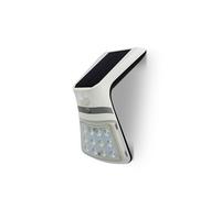 Luceco Aplique de Pared Solares 220 Lumen, Lámpara Blanca con Sensor de Movimiento, PIR, iluminación Solar para Exterior, Jardin, Terraza, Patio, 4000K 1,5W