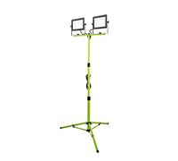 Luceco Foco de Trabajo Trípode 2x 50W, Luz Portátil IP65 Impermeable, Lampara LED Portátil para Obras, Jardines, Automóviles, Garajes