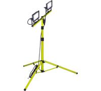 Luceco LED Slimline Trípode luz de trabajo, 2 x 20 W con cable de 3 metros, 230 V, negro y verde