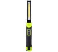 Luceco Mini antorcha LED recargable de inclinación y giro con luz UV y banco de alimentación USB, 5 vatios, negro y verde