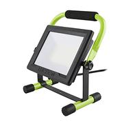 Luceco Slimline LED luz de trabajo transportable, 50 W, clasificación IP65, negro y verde