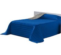 Lucena Cantos - Colcha 120 gr, Lisa, (Bicolor Azul/Gris Claro, 180 x 270)