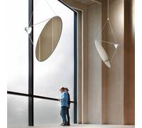 Luceplan Amisol lámpara colgante LED Ø 75cm plata