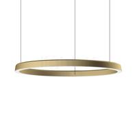 Luceplan Compendium Circle, lámpara de suspensión LED, latón - 110 cm