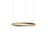 Luceplan Compendium Circle, lámpara de suspensión LED, latón - 72 cm