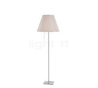 Luceplan Costanza, lámpara de pie, pantalla polvo/marco aluminio - fijo - con interruptor - ø40 cm - Al.153 cm