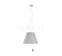 Luceplan Costanza, lámpara de suspensión, pantalla blanco niebla - ø40 cm - tira de la cuerda