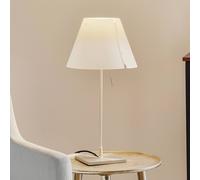 Luceplan Costanzina de mesa LED aluminio blanco