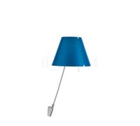 Luceplan Costanzina, lámpara de pared, aluminio/azul petróleo
