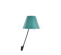 Luceplan Costanzina, lámpara de pared, negro/verde agua