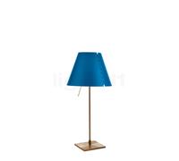 Luceplan Costanzina, lámpara de sobremesa, latón/azul petróleo
