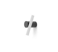 Luceplan - Doi Aplique de Pared 2700K Black/Ribbed White