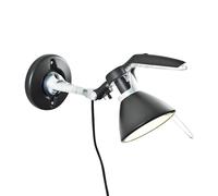 Luceplan - Fortebraccio Aplique de Pared Negro E14