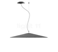 Luceplan Koine, lámpara de suspensión LED, antracita - ø86 cm - DALI/Push