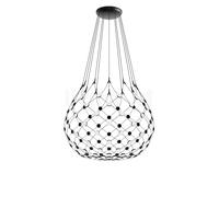 Luceplan Mesh, lámpara de suspensión LED, ø100 cm - kit de suspensión 200 cm - Luceplan Bluetooth