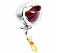 Luces adicionales de deslizamiento para motocicleta cromadas con visera (ilumina