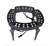Luces Anillo Arbol Luces De Árbol De Anillo De 24V CC Para Exteriores, Focos De Paisaje Impermeables IP65 De Bajo Voltaje Para Embellecimiento De Patio, Paisaje Comercial(Green,4 Packs)