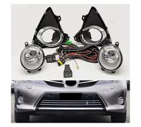 Luces antiniebla del Coche para Toyota Auris 2014 2015 Parachoques Delantero LED Faros Antiniebla Arnés Cableado Rejilla Halógeno Ojos Ángel DRL Luces antiniebla del Parachoques(High LED Set)