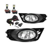 Luces antiniebla impermeables, un par de faros antiniebla de 12 V de repuesto para Civic Sedan 2009-2011 para parachoques delantero izquierdo y derecho, luz de conducción H11 55 W con arnés