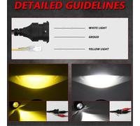 Luces antiniebla LED hiperboloides universales de 3 pulgadas Lente de proyector LED HID Luz antiniebla de luz alta + baja 60W 6000LM IP68 9-16V