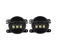 Luces Antiniebla para para Defender 90 Y 110 Faros Antiniebla Parachoques Coche 4 Pulgadas Luces Antiniebla LED Anillo Halo DRL Faros Antiniebla Todoterreno Luces Antiniebla(2PC No Halo)