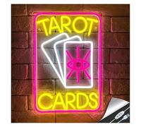 Luces Art Decoration Christmas Letrero De Neón LED Con Diseño De Cartas Del Tarot Para Fiestas, Tiendas, Negocios, Decoración De Escaparates, Lámparas Con Interruptor USB Regulable