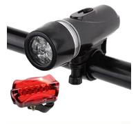 Luces Bicicleta Noche Potentes Delantera Trasera | Haz para delantero, trasera mariposa, visibilidad total, seguridad nocturna, carretera y montaña(Black)