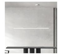 Luces colgantes de restaurante LED Lámparas de lujo de luz nórdica simple moderna Dormitorio Comedor Decoración interior del hogar Lámparas de iluminación Luz colgante (3 colores 120 cm blanco)