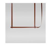 Luces colgantes, lámpara colgante Art Deco LED posmoderna con cinturón de cuero, lámpara colgante para sala de estar