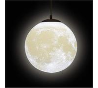 Luces Colgantes Lampara Techo Luna - Impresión 3D Universo Planeta Luna Creativo LED Iluminación Colgante,para Salón,Dormitorio,Pasillo,Restaurante,Niños Habitación(Bombilla no Está Incluida),25cm