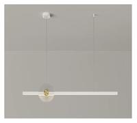 Luces colgantes Led blancas y negras simples, candelabro largo nórdico moderno for Hotel, dormitorio, restaurante, Bar, decoración interior del hogar, lámpara de iluminación