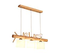 Luces colgantes nórdicas con estantes colgantes de madera, lámparas LED, lámpara de mesa de comedor para sala de estar, hotel, restaurante, sala de estar creativa, iluminación de techo, pequeño