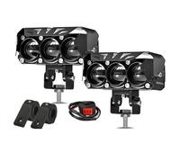 Luces Conducción Motocicletas Foco De Señal LED para Motocicleta, Luz De Cruce Y Alta, Luz De Conducción, Faros Antiniebla, 12 V, 24 V, Focos para Motocicletas