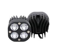 Luces Conducción Motocicletas Foco LED De Trabajo para Conducción 4x4 De 3 Pulgadas, 40 W, Lámpara Antiniebla Cuadrada para Accesorios De Motocicleta, Faros